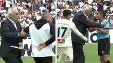 Asistente de Jorge Fossati se le fue encima al árbitro y DT lo jaloneó para calmarlo: reclamaba por un córner en el Universitario vs Melgar Asistente de Jorge Fossati se le fue encima al árbitro y DT lo jaloneó para calmarlo: reclamaba por un córner en el Universitario vs Melgar