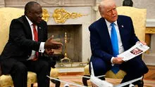Trump Shows South African President Videos Promoting False 'White Genocide' Claims in a Heated Talk
