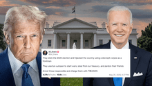 Trump shares post calling Biden a 'decrepit corpse' in social media following cancer diagnosis