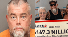 Ganó US$167 millones en la lotería, pero fue arrestado en Florida días después: ¿qué pasó con el ganador del Powerball?