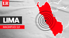 Temblor de magnitud 5,0 remeció Lima hoy, según IGP
