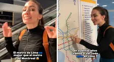 Canadiense sube al Metro de Lima en Santa Anita y lo compara con el de su país: “Es mejor que el Montreal”
