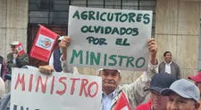 Agricultores y dirigentes se movilizaron para demandar la destitución del ministro Ángel Manero