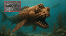 El increíble hallazgo del monstruo marino prehistórico con tres ojos y afilados dientes: vivió hace 506 millones de años
