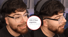 Streamer en Argentina descubre que el sol peruano vale más que el peso argentino y queda en shock: "Es el dólar de Sudamérica"