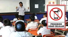 Congreso aprueba ley que restringe uso de celulares en los colegios a nivel nacional