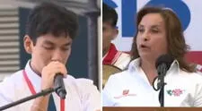 Dina Boluarte visita colegio en Piura y estudiante la enfrenta: "Miren más allá de los discursos"