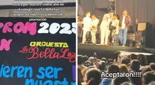 Escolares de Cañete emocionan a La Bella Luz y Óscar Custodio acepta ser su padrino de promoción en concierto