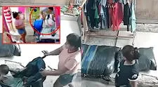 Cámaras captan a mujer robando prendas de US$500 con bebé en coche en Tumbes