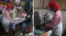 Payasito peruano llega temprano a cumpleaños y lo ponen a limpiar: "Incluye limpieza y animación"