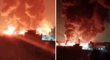 Enorme incendio consume fábrica de plásticos en Lomas de Carabayllo: más de 10 unidades de bomberos en la emergencia