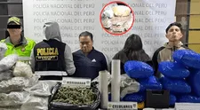 Policía captura a sujetos con más de 120 kilos de marihuana camufladas en vivienda de SMP