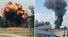 Avioneta se estrella tras despegar en Inglaterra y provoca una enorme bola de fuego: autoridades cancelaron vuelos del día
