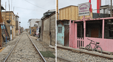 Vecinos del Callao viven a un metro de la vía férrea y temen desalojo ante paso del tren Lima-Chosica