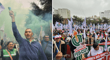 Trabajadores de EsSalud protestan ante central general y alertan riesgo a 13 millones de asegurados por huelga indefinida