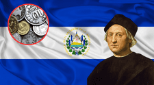 La histórica moneda de El Salvador que fue inspirada en Cristobal Colón: fue reemplazada por el dólar estadounidense en el 2001