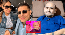 Novio de Pamela López le hace fallida broma a Edgar Vivar y actor mexicano lo ignora: “Don barriga, no tengo la renta”