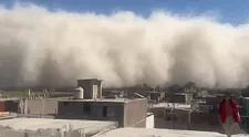 Usuaria graba el instante de la llegada de la tormenta de arena a Ica: "Están corriendo fuertes vientos"