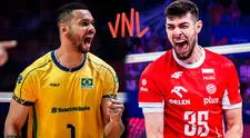 Brasil vs Polonia vóley EN VIVO, semifinal VNL 2025 masculina: horario y canal confirmado