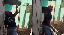 Trabajador destruye paredes de construcción tras ser despedido por contratista en Brasil: “El pago nunca llegó”