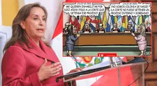 La doble moral de la presidenta: Carlincatura recuerda el día que acudió a la Corte IDH, pero hoy se niega a obedecerla