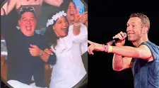 Coldplay pone en aprietos a otra pareja con la 'kiss cam': "¿Es tu papá?"