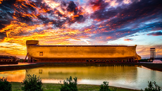 El arca de Noé americano, la insólita réplica que incluye a dinosaurios entre los animales salvados