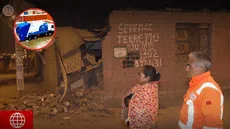 Carabayllo: camión de basura municipal tumba pared de vivienda y se da a la fuga