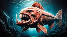 Así lucía el enorme salmón con dientes de sable descubierto en el océano Pacífico: vivió hace 5 millones de años