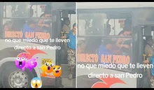 Peruanos quedan atónitos con peculiar ruta de bus y en redes bromean: “Directo a ver a san Pedro”