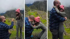 Novia rompe en llanto tras propuesta de matrimonio en Machu Picchu: "Con la bendición de los apus"