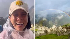 Turistas lloran de la emoción al ver dos arcoíris en Machu Picchu tras densa neblina: “Tierra bendita”