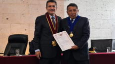 Presidente de la Corte Superior de Justicia de Arequipa recibe reconocimiento de Colegio de Abogados de Arequipa