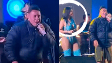 Cueva lanzó insultos en concierto y desató la molestia Pamela: “Borracho de m*****”