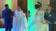 Peruano cantó emotivo huaino a su esposa en su boda en Cajamarca: "Hola, mi dulce amor"