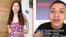 Bloquean cuenta de Zully hasta el 2030 en TikTok y reacción de influencer es viral