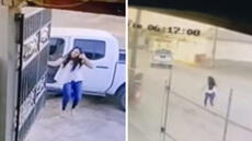 Mujer corrió para alcanzar camioneta que avanzó sola y usuarios quedan atónitos: “Ni Usain Bolt”