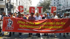 CGTP marchó en el Día de los Trabajadores: "Si hubiera crecimiento económico, otra sería la realidad"