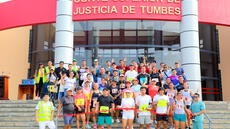 Con éxito se desarrolló mini maratón por el XXIV aniversario de la Corte Superior de Justicia de Tumbes