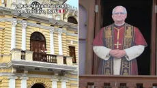 Colocan imagen en tamaño real del papa León XIV en balcón de la Municipalidad de Chiclayo: “En los ojos del mundo”