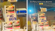 Peruano sorprende por su original mensaje para vender papel higiénico en plena calle: “No raspa”