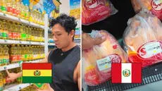 Peruano visita supermercado en Bolivia y compara precios: "Uno de los países más baratos"