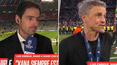 Mariano Closs se quiebra en vivo tras palabras de Luis Enrique a su hija Xana al ganar la Champions League con el PSG: "Muy fuerte"