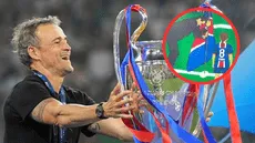 El emotivo homenaje a Xana: la camiseta de Luis Enrique y la pancarta de los hinchas del PSG