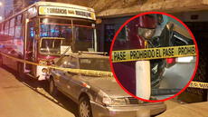 Así fue el desenlace de conductor de Etusa en San Juan de Lurigancho: se estrelló contra taxi tras recibir disparos de extorsionadores