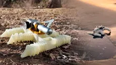 Ingenieros imprimieron un robot en 3D que camina con aire y sin electricidad, incluso bajo el agua
