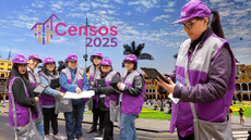Mujeres lideran los Censos Nacionales 2025: representan el 62,2% del personal, según el INEI