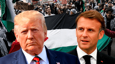 Donald Trump rechaza el plan de Macron sobre el reconocimiento del Estado de Palestina: "No me importa lo que él diga"