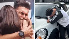 'Tomate' Barraza llora al sorprender a su hija con lujoso auto: "Un nuevo ciclo para ella"