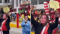 Parodian a Dina Boluarte y su supuesto cirujano plástico en desfile escolar y redes reaccionan: “Faltó su rolex”